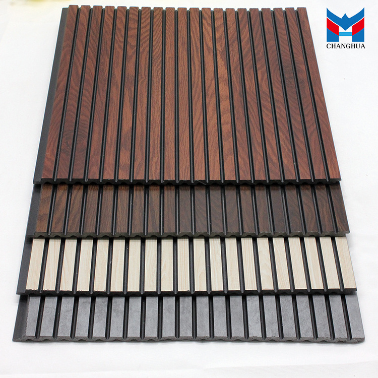 2023 Latest Models  Wooden Grain PS Interior Fluted Panels Ps Wall Panel