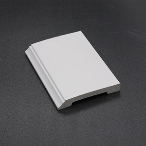 High quality white flexible wall base skirting chamfered skirting board moulding