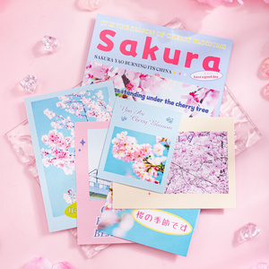 Mr. Paper 4 Design 30 Pcs / Set Stickers Cherry Blossom Rain Series Ins Style Decoration Stickers Pack for Diary Scrap Book