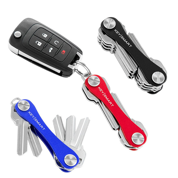 Outdoor Mini Keychain Aluminum Alloy Car Key Holder Clip Home Storage Metal Key Organizer Clip Smart Key Chain