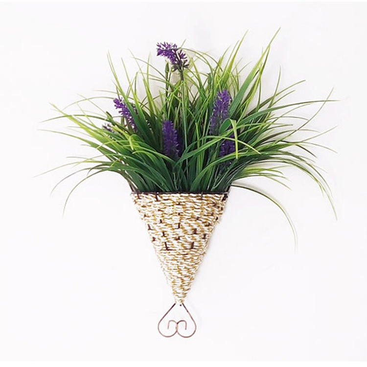 Woven Wall Hang Basket Gardening Planter Basket Indoor Plant Flower Hanging Basket for Home Decoration