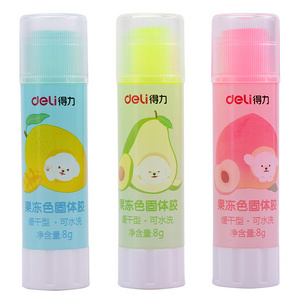 Jelly Color Clear Glue Stick Office School Small Stationery PVA PVP Glue Stick Tube for Paper Bonding