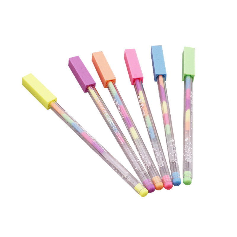 Wholesale Candy Color Water Chalk Creative Student Stationery Rainbow Gradient Highlighter Gel Pen