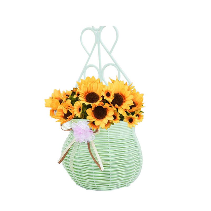 Woven Wall Hang Basket Gardening Planter Basket Indoor Plant Flower Hanging Basket for Home Decoration