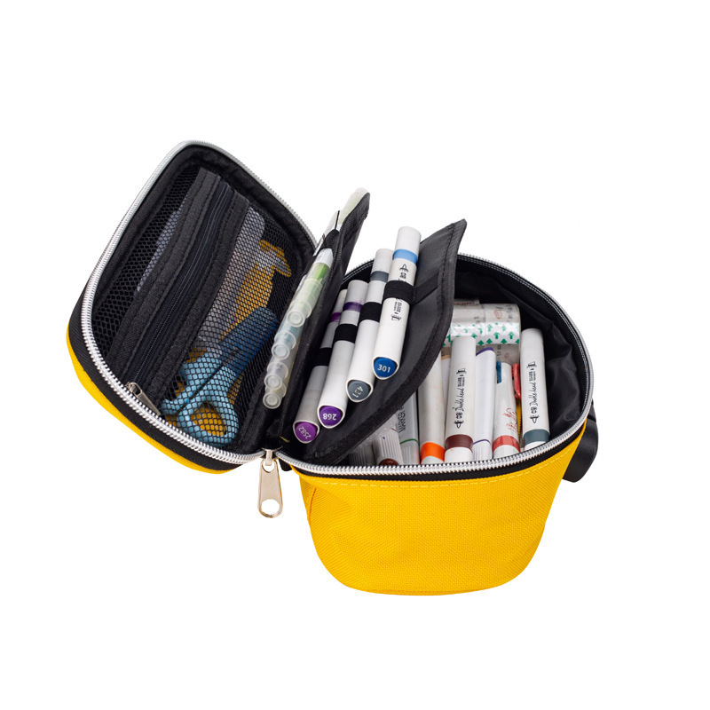 Multiple Styles Pikachu Pen Case Student Stationery 3D Stereo Password Lock Pen Box Portable Multi layer High Capacity Pen Bag