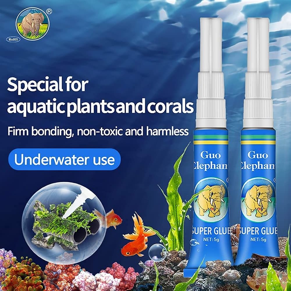 Aquarium Glue Quick-Drying aquascape Water Plant Glue for Corals aquascaping Instant Glue for Plants