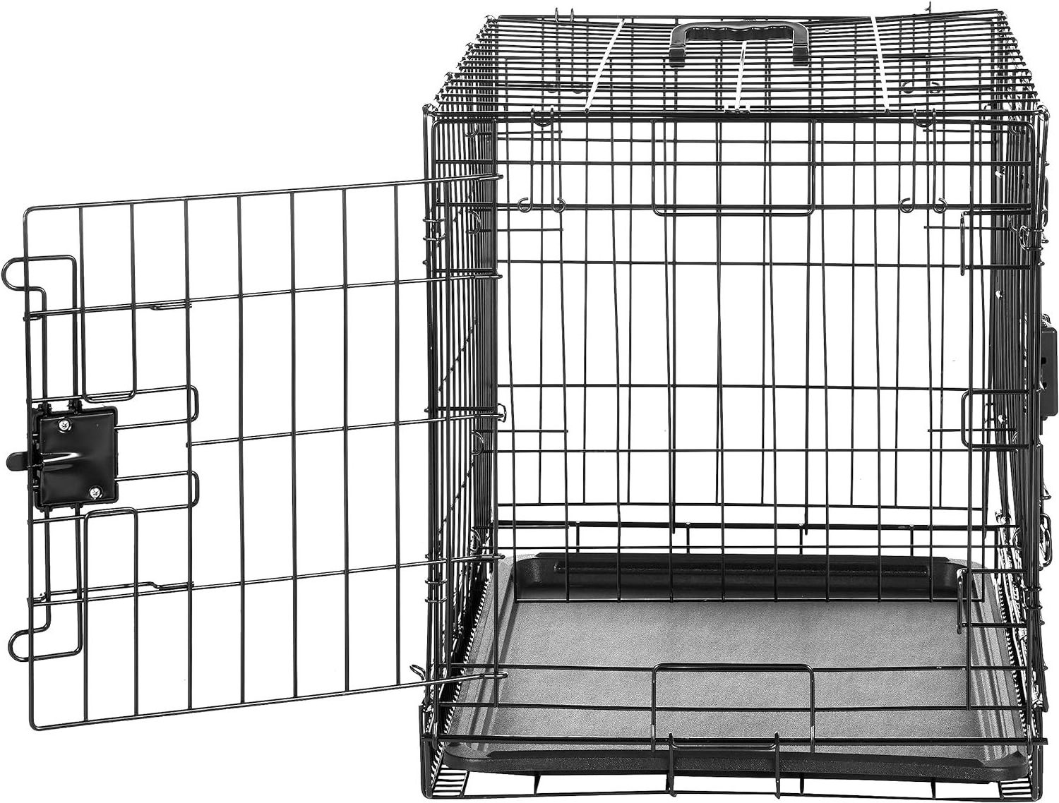 24inch/30inch/36inch/42inch/48inch Double Door Foldable Metal  Wire Dog Crate with Tray