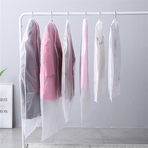 Clear Disposable Dust-proof Dress Clothes Cover Suit Dress Garment Bag Storage Use Customized Plastic Disposable Suit Cover