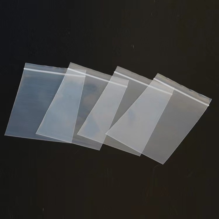 Custom Size Zip Lock Bag Clear Plastic Mini Resealable Self Seal Packing for Industrial Use Package Stickers Made PE Material