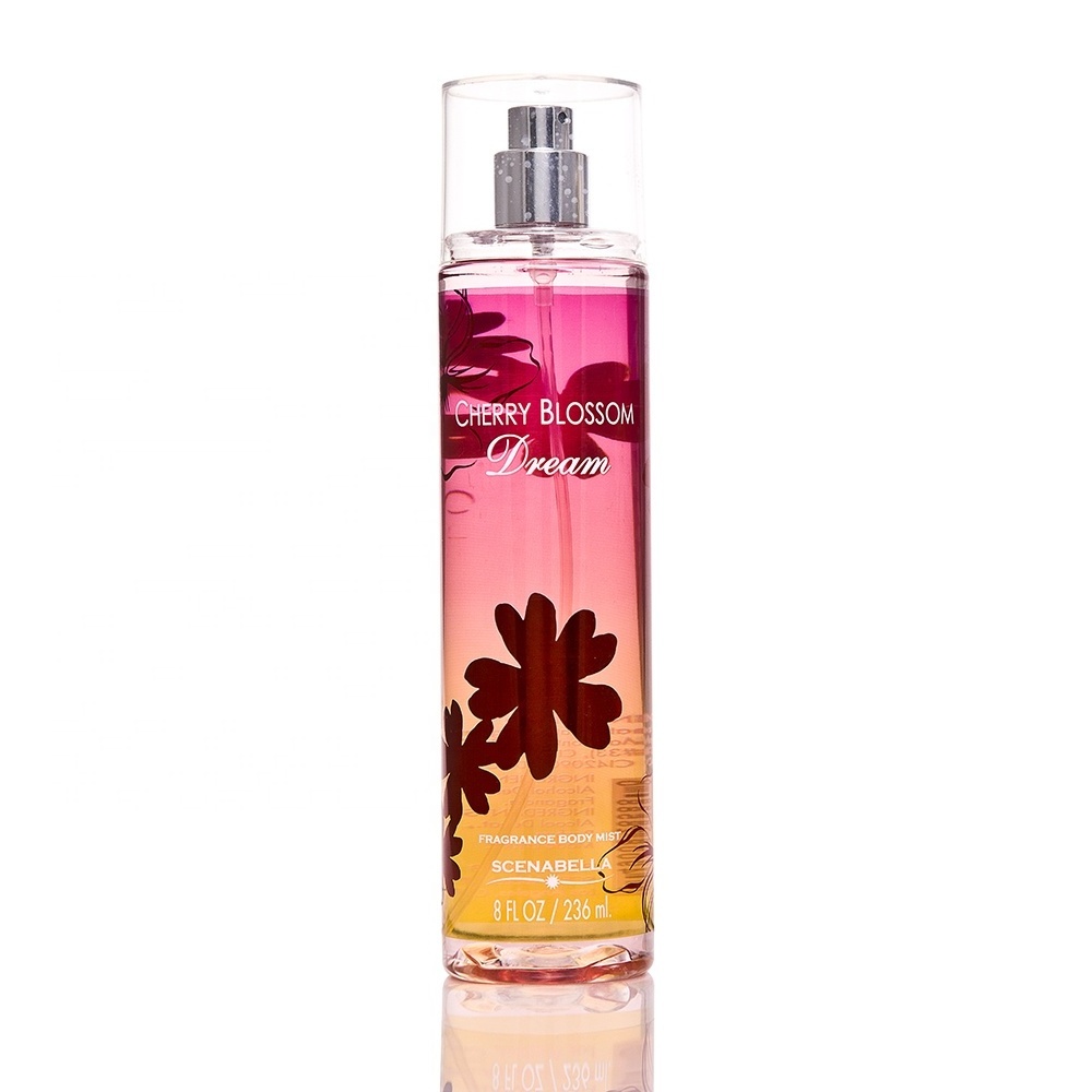 Natural Body Fragrance Spray Cherry Blossom Dream 236ml Bottle Perfume Mist