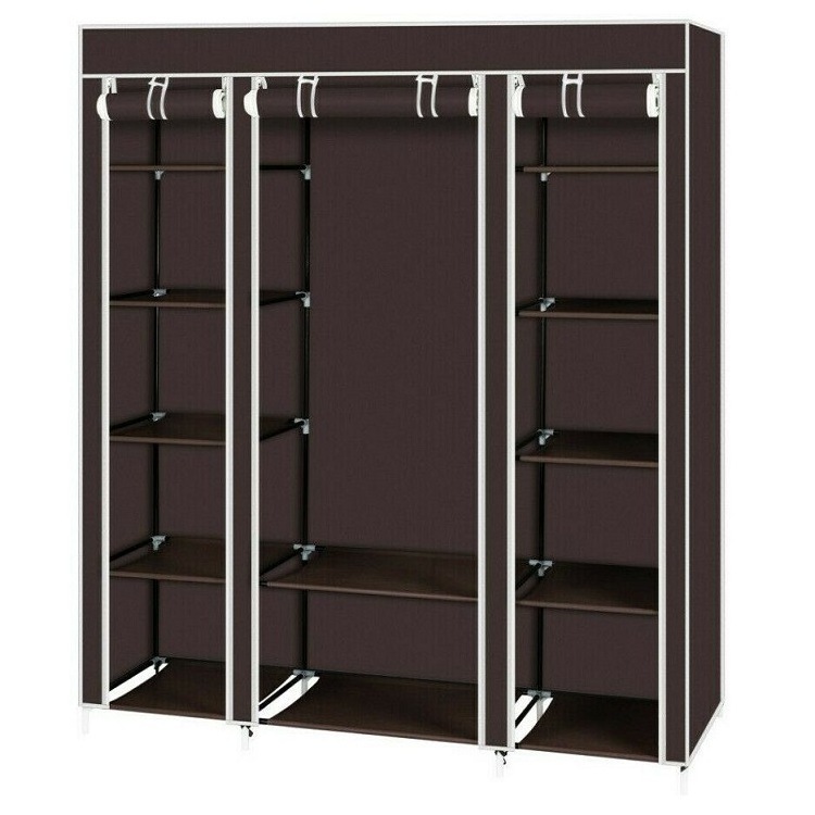 Factory Wholesale OEM Design DIY Storage Bedroom Desarmables Closet Home Furniture Modern Portable Foldable Wardrobes for Cloth