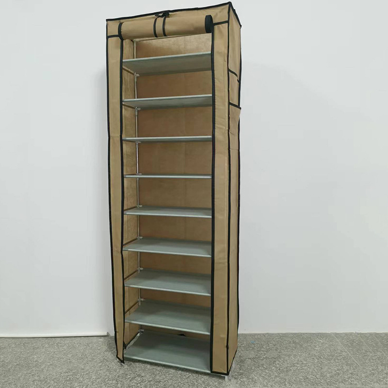 Storage Wardrobe Fabric Metal Organised Shoe Cupboard Fiber wardrobe Design DIY Cabinets for Sale Bedroom Space Saving Shoe Rack