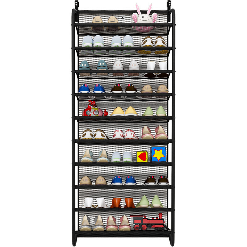 Dust Proof Mesh Storage Cabinet Behind Dormitory Simple Wall Mounted Space Saver Multi Layer Assembled Over The Door Shoe Rack