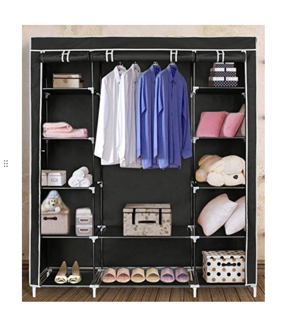 Newest Fabric Roperos y Closet Nonwoven Wardrope Fabric Wardrobe Desarmables Closet with Storage Chest Home Bedroom Furniture