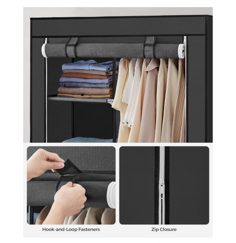 Modern 3-Door Metal Almari Wardrobe Cubes Storage Walldrob Chest Design Bedroom Student Furniture Closets for Home Furniture