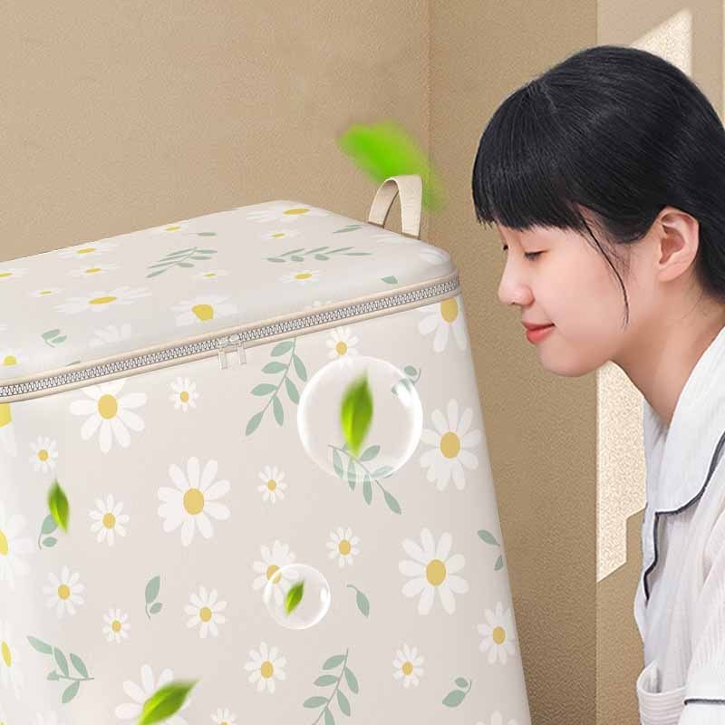 Household Large Capacity Quilts Storage Bags Foldable Thick Non-Woven Moving Luggage Bags Organizers With Zipper For Clothes