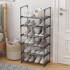 Factory Wholesale Price Simple Shoe Rack Dormitory Home Door Storage Artifact Multi-Layer Easy To Assemble Backdoor Shoe Rack