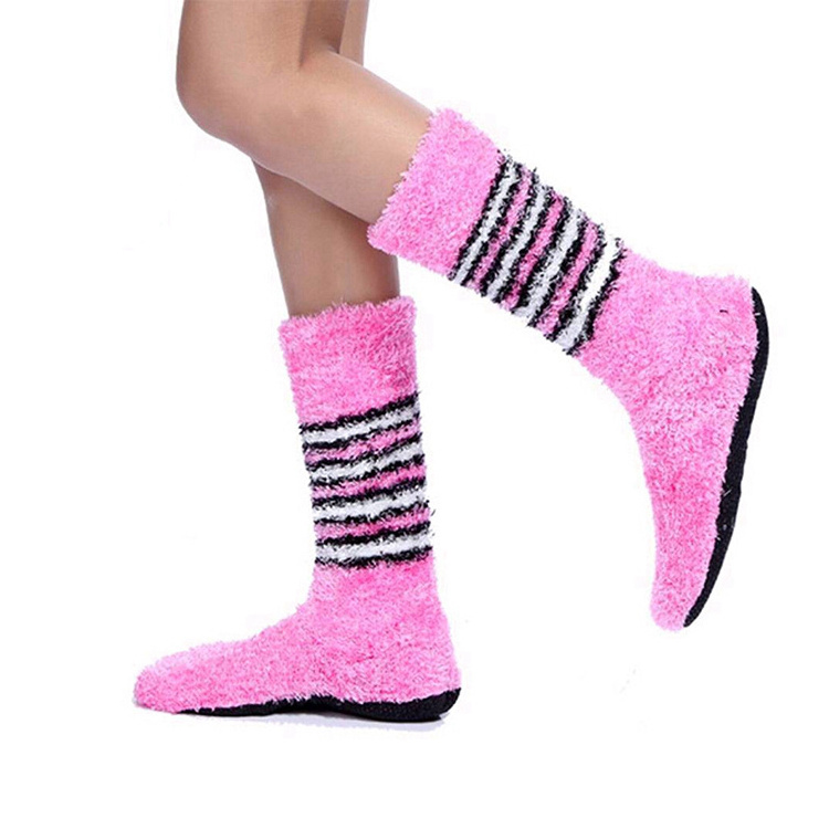 JL-A585 anti slip indoor gripsocks adult indoor sock with rubber silicone sole non slip skid gripsocks wholesale