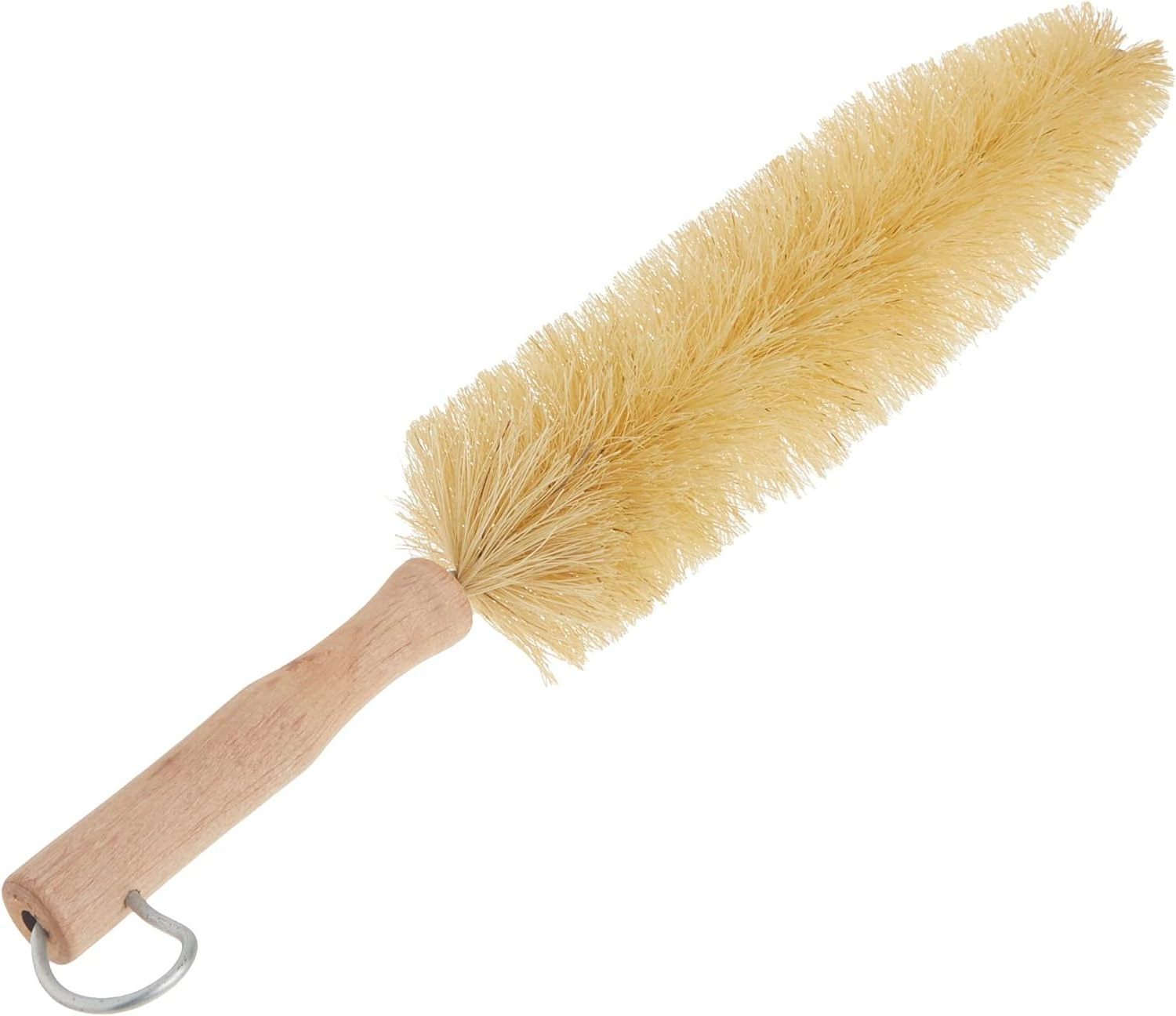 Wheel Cleaning Brush Wooden Handle Sisal Multipurpose Rim and Wheel Brush Easy Reach Deep Wheel and Rim Detailing Brush