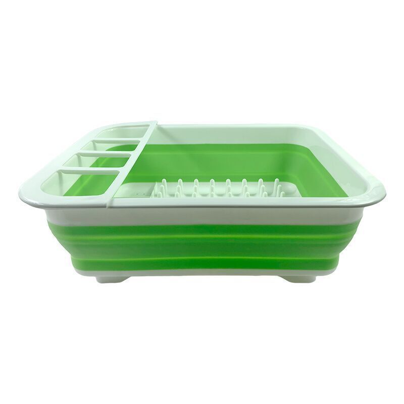 New design Organizer Dish Drainer Drying Rack Collapsible Dish Drainer Folding Silicone Storage Rack