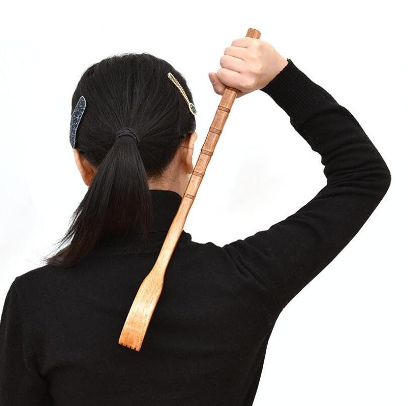 Body Relaxation Massager for Itching Relief Traditional Bamboo Wood Back Scratcher