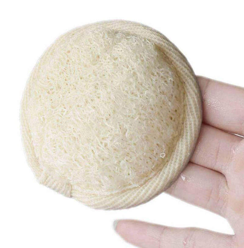 Private Label Natural Loofah Makeup Remover Pads Facial Cleaning Exfoliating Pad