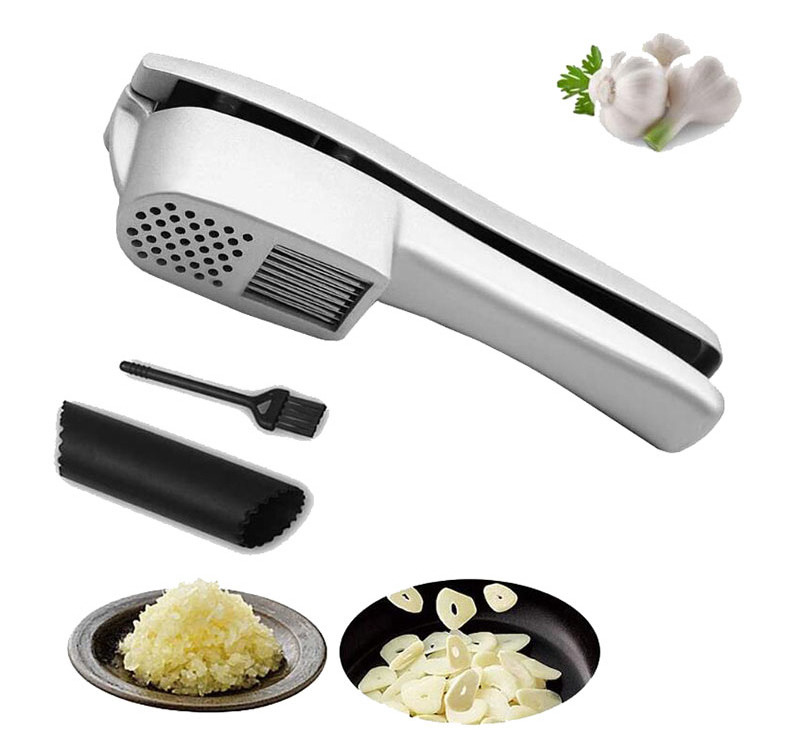 Manual Garlic Press Kitchen Accessories 2 in 1 Ginger Chopper Garlic Press Crusher With Handle