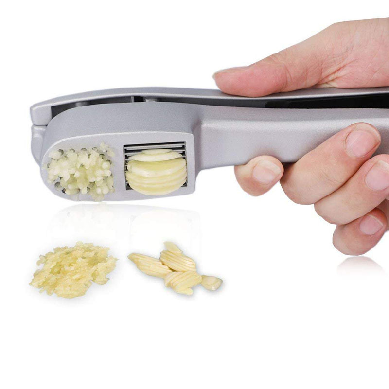 Newest hotting  2 in 1 Garlic Ginger Mincer and Slicer Garlic Press Slicer