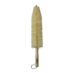 Wheel Cleaning Brush Wooden Handle Sisal Multipurpose Rim and Wheel Brush Easy Reach Deep Wheel and Rim Detailing Brush