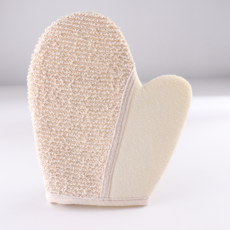 Natural Hemp Exfoliating Bath Brushes Face and Body Mitt Mitten Bath Sponge Scrubber Remove Dead Skin Eco-friendly Brushes