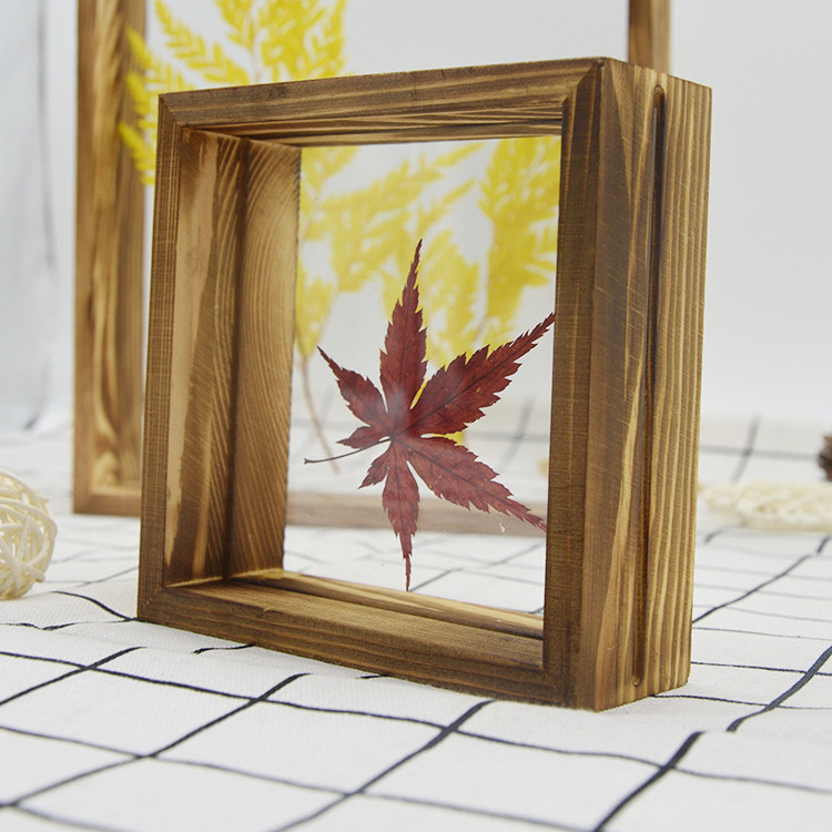 Wholesale Shadow Box Picture Photo Frame Transparent Double Sided Acrylic Glass Plant Flower Floating Photo Frame