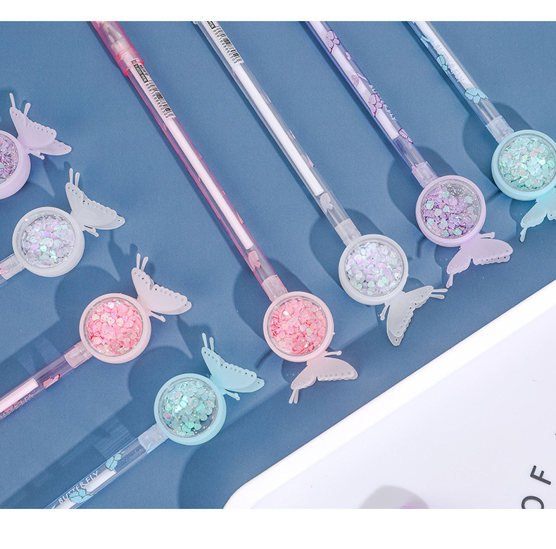 JPS OEM Ven Pluma Cute butterfly Gel Pen