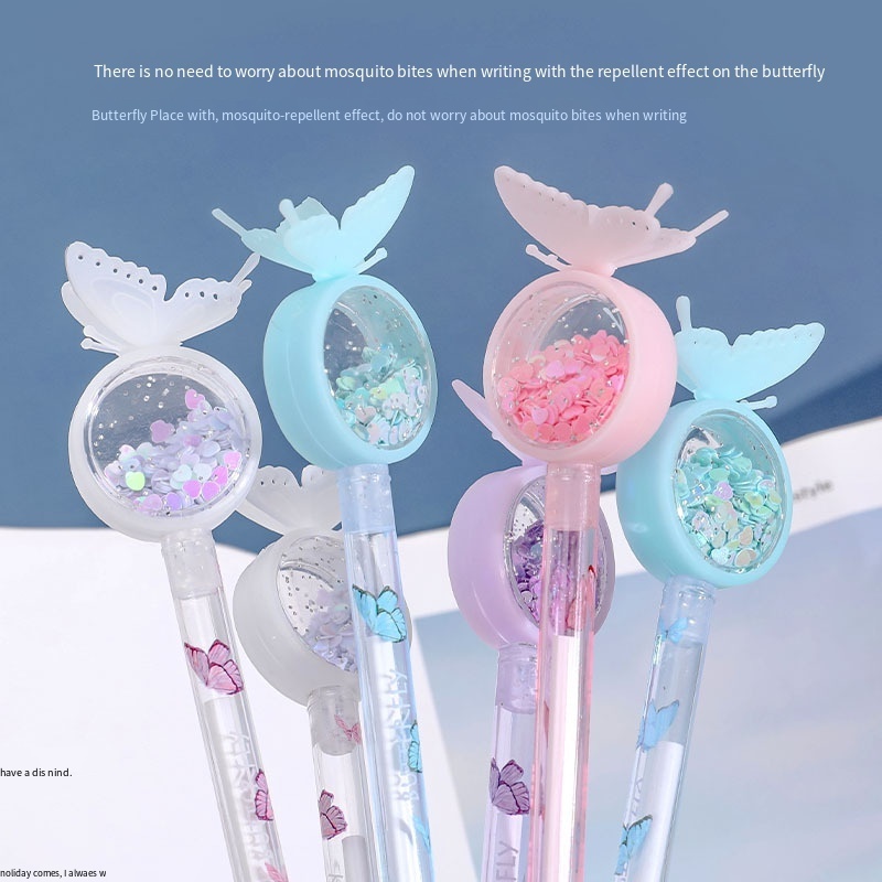 JPS OEM Ven Pluma Cute butterfly Gel Pen