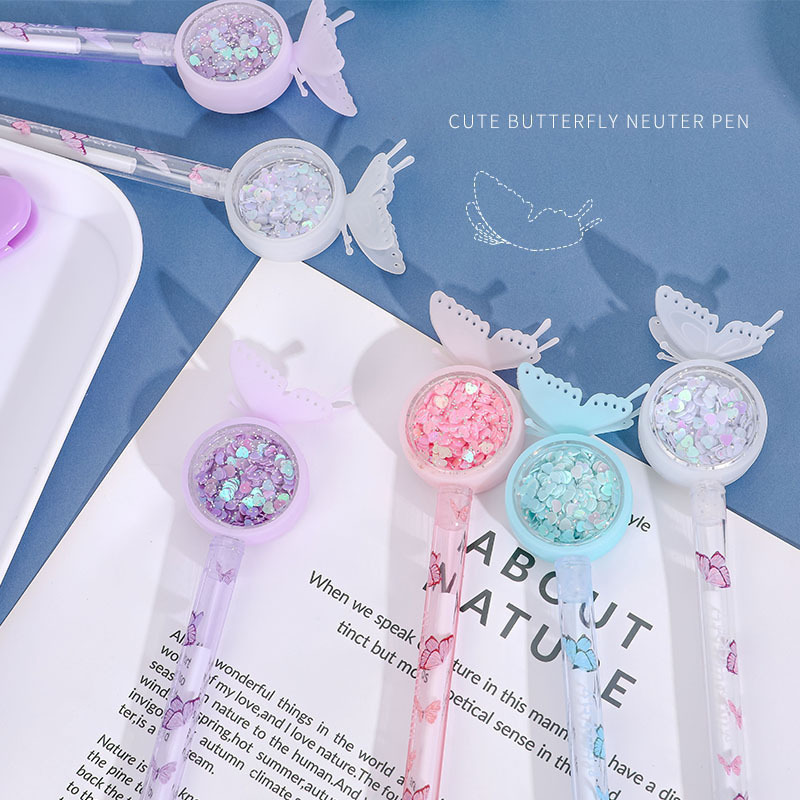 JPS OEM Ven Pluma Cute butterfly Gel Pen