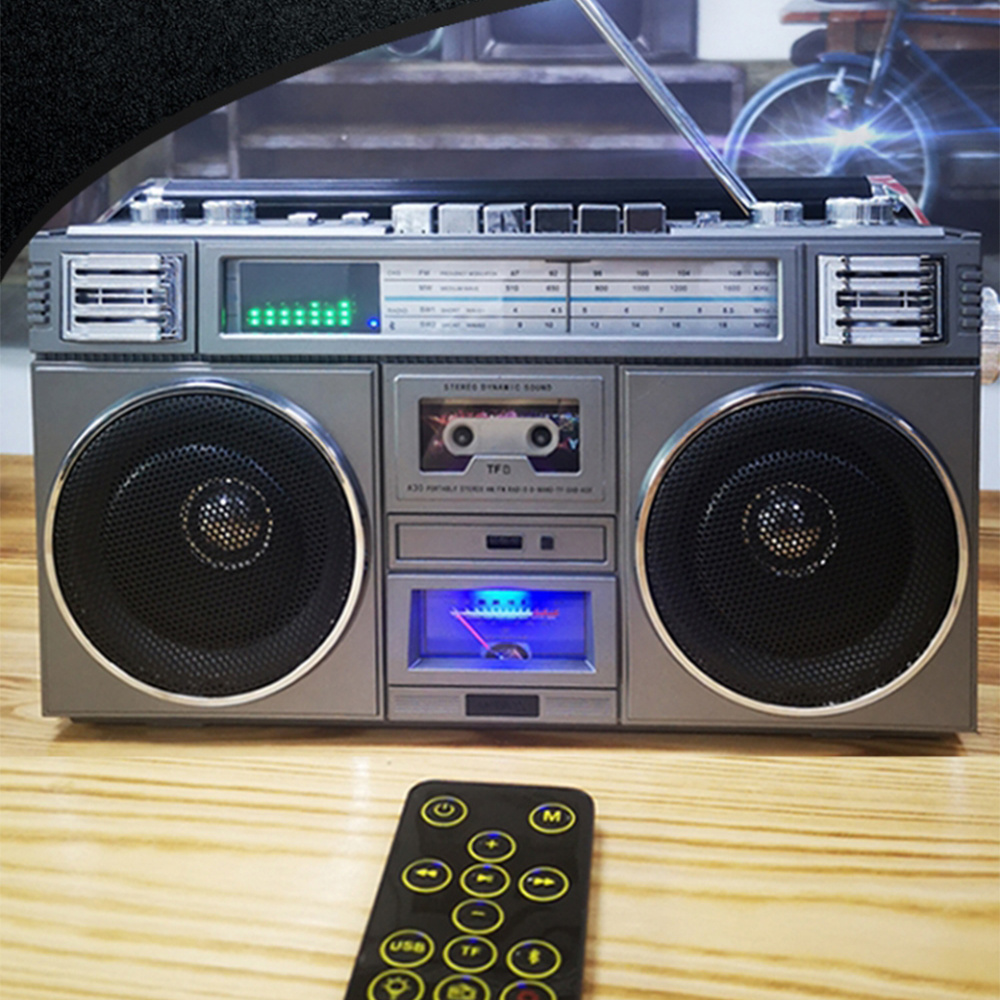 Home Used Multiband Digital Bluetooth Cassette Recorder with FM/AM/SW Radio and USB/SD Function