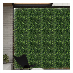 p105-25/50 Wholesale Plastic Fire Retardant Faked Greenery Topiary Hedge Boxwood Panels Artificial Grass Wall