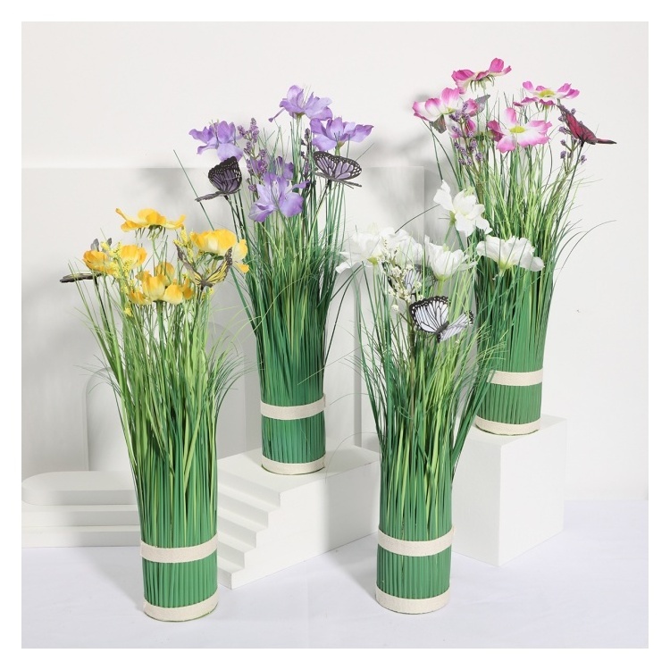 YH339 Factory New Design Artificial Onion Grass Room Decor Dried Flowers & Plants Table Runner