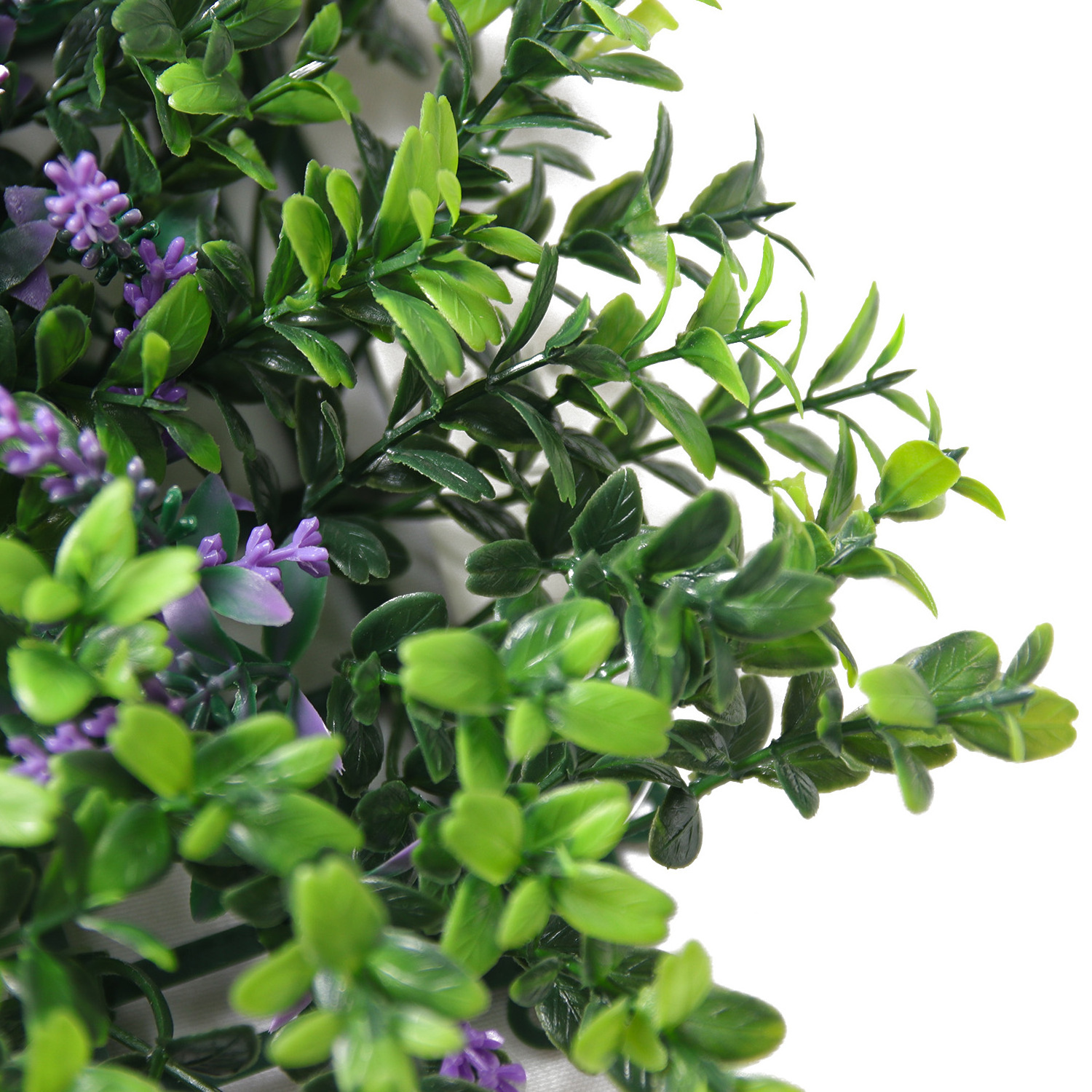 P47 Simulation faux boxwood hedge foliage artificial green wall grass for indoor outdoor decoration