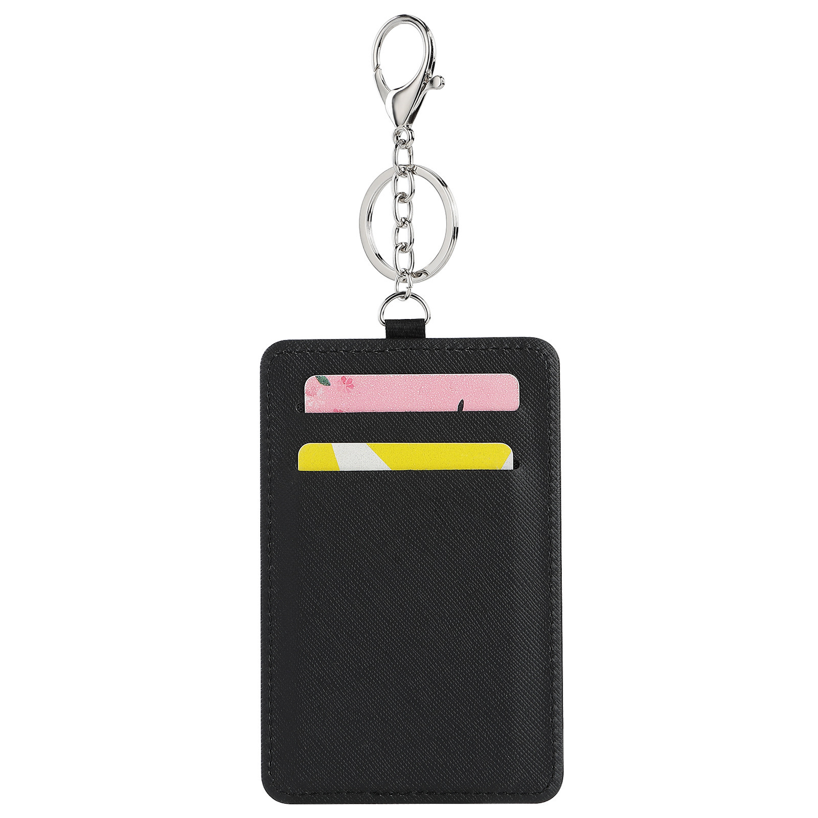 Sublimation Heat press Credit Card Holder Wallet Case Pouch 19.5*7.5cm Blank PU Leather Keychain card Holder