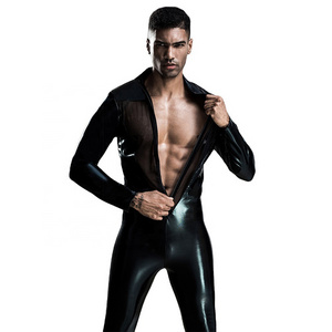 Sexy Men's Costumes for pole dance nigh club model show erotic full Suit for hot bar