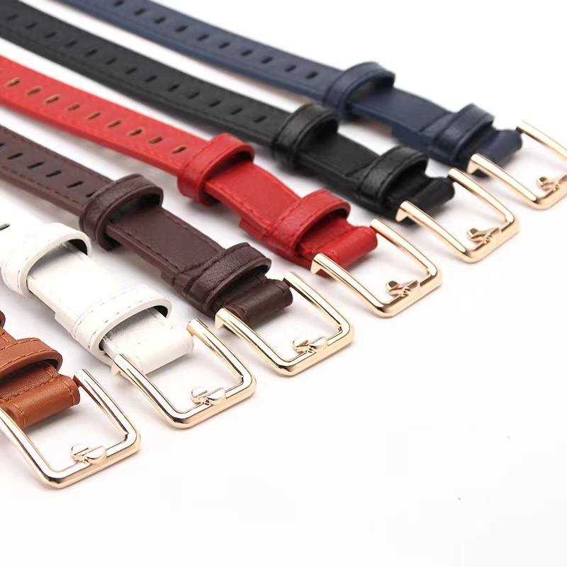 105cm women's belts Korean-style hollow-out punch-free imitation leather belts all-match girls' dresses decorated with thin bel