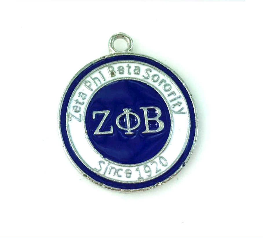 Top selling wish alloy silver gold enamel crystal Greek alphabet sorority charms