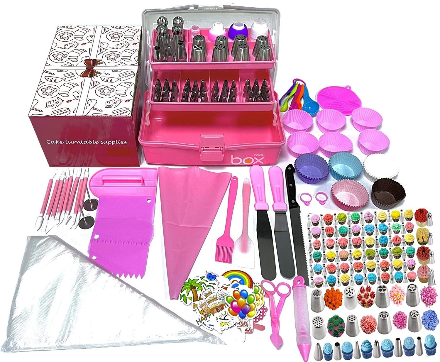 ODM OEM 359Pcs Baking Pastry Cake decorating set Cake tools Accessories Cake Decorating Supplies Kit Set Bakeware set