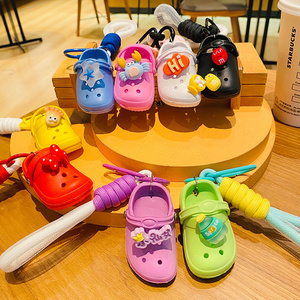 Wholesale Cute Cartoon Croc Hole Keychain 3D Croc Shoes Keychain