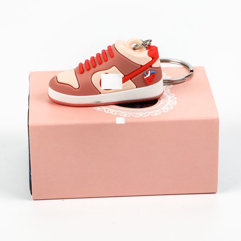 Wholesale 3D PVC AJ  Shoes Sneaker Keychain With Mini box