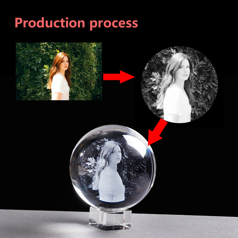 Crystal photo transparent k9 solid glass crystal ball for sale/crystal ball sphere/2D 3D Laser Crystal Ball Paperweight