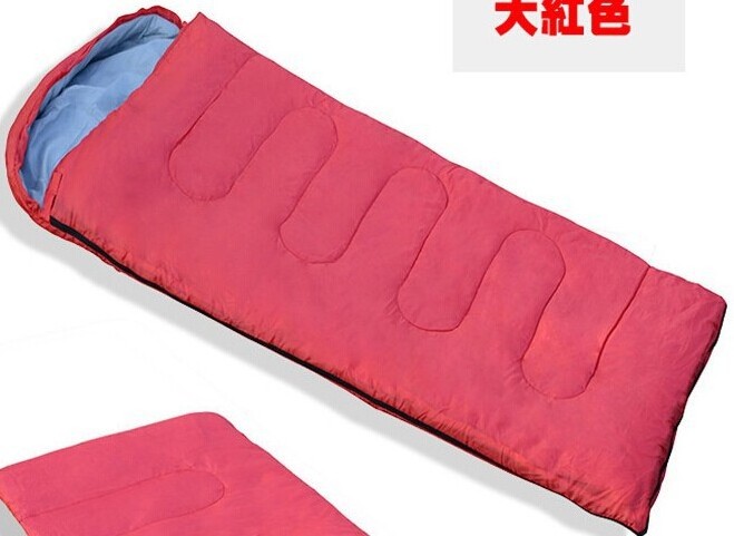 Envelope hooded sleeping bag Summer recreational camping Outdoor supplies wholesale