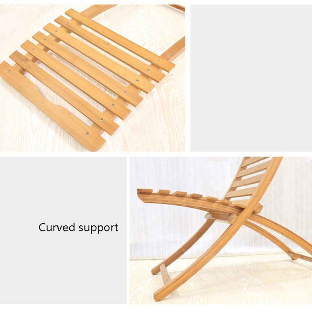 Lounge Chair Not Extended Foldable Recliners Rocking Chair Bamboo Folding Outdoor Rocking Chairs