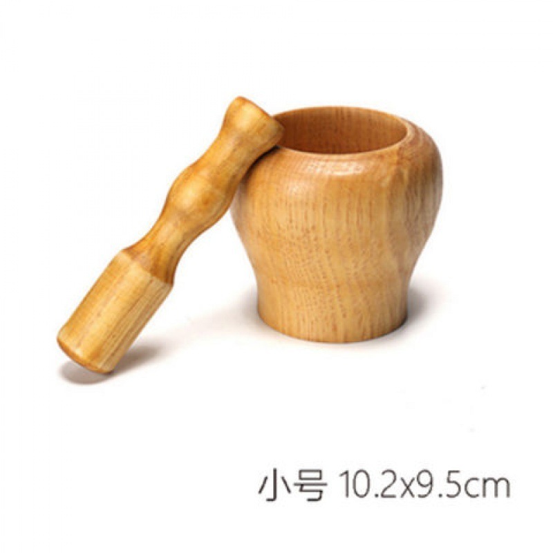 Kitchen Tool Solid wood Garlic Press Garlic Mincer Herb Spice Masher Grinder Chopper