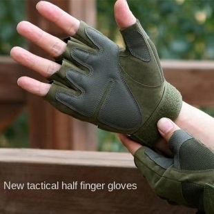 High Quality Combat Riding Gear Cutproof Gloves Outdoor Multi-purpose Tactical Half-finger Gloves